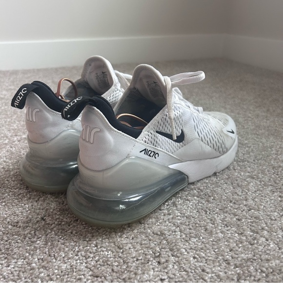 Nike Air Max 270 Men's Size 9 White Black Pure Platinum AH8050-100 Running Shoes - Picture 4 of 12